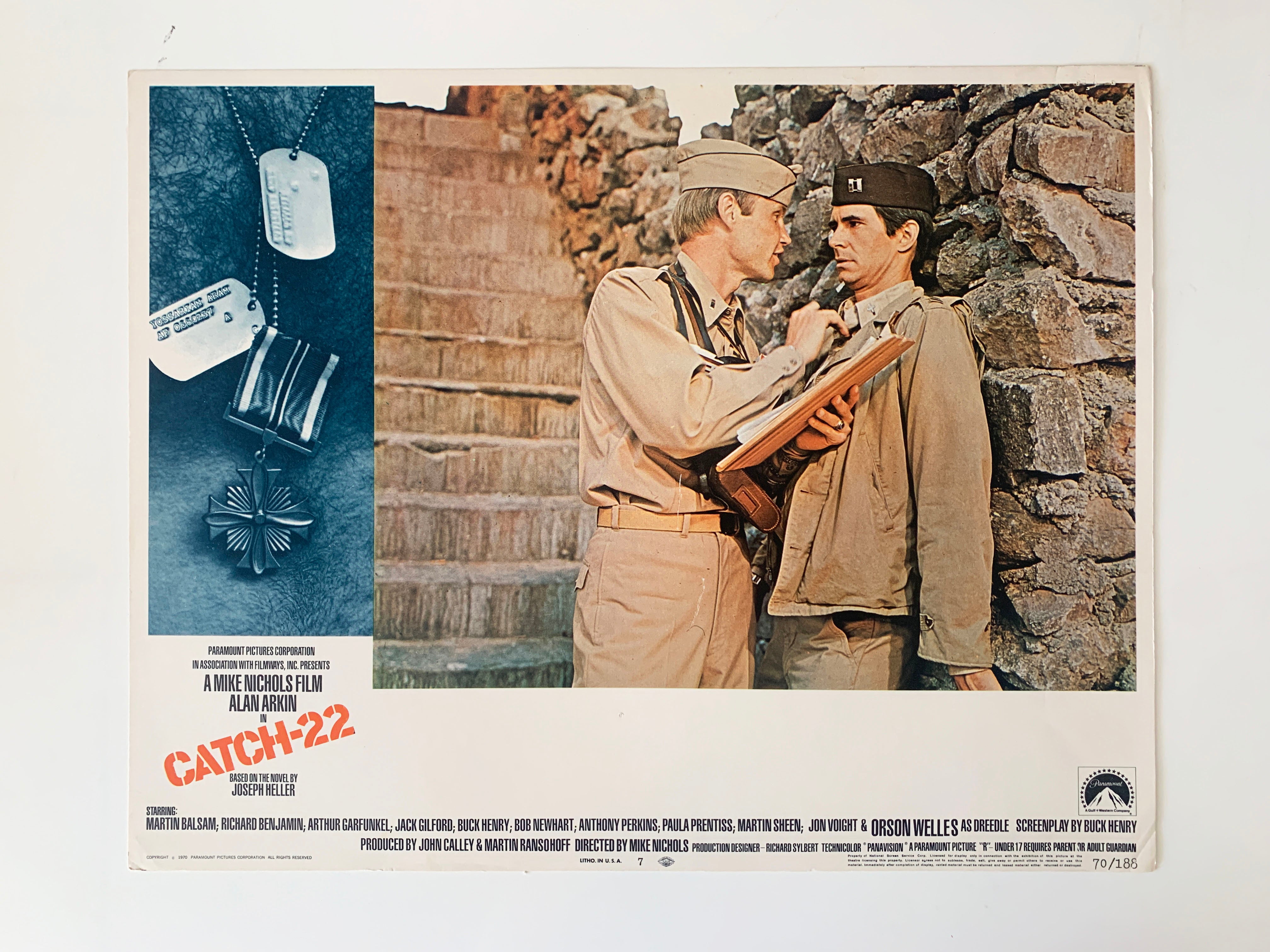 Catch-22 original 1970 vintage lobby card