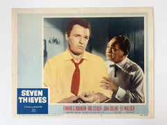 Seven Thieves original 1959 vintage lobby card