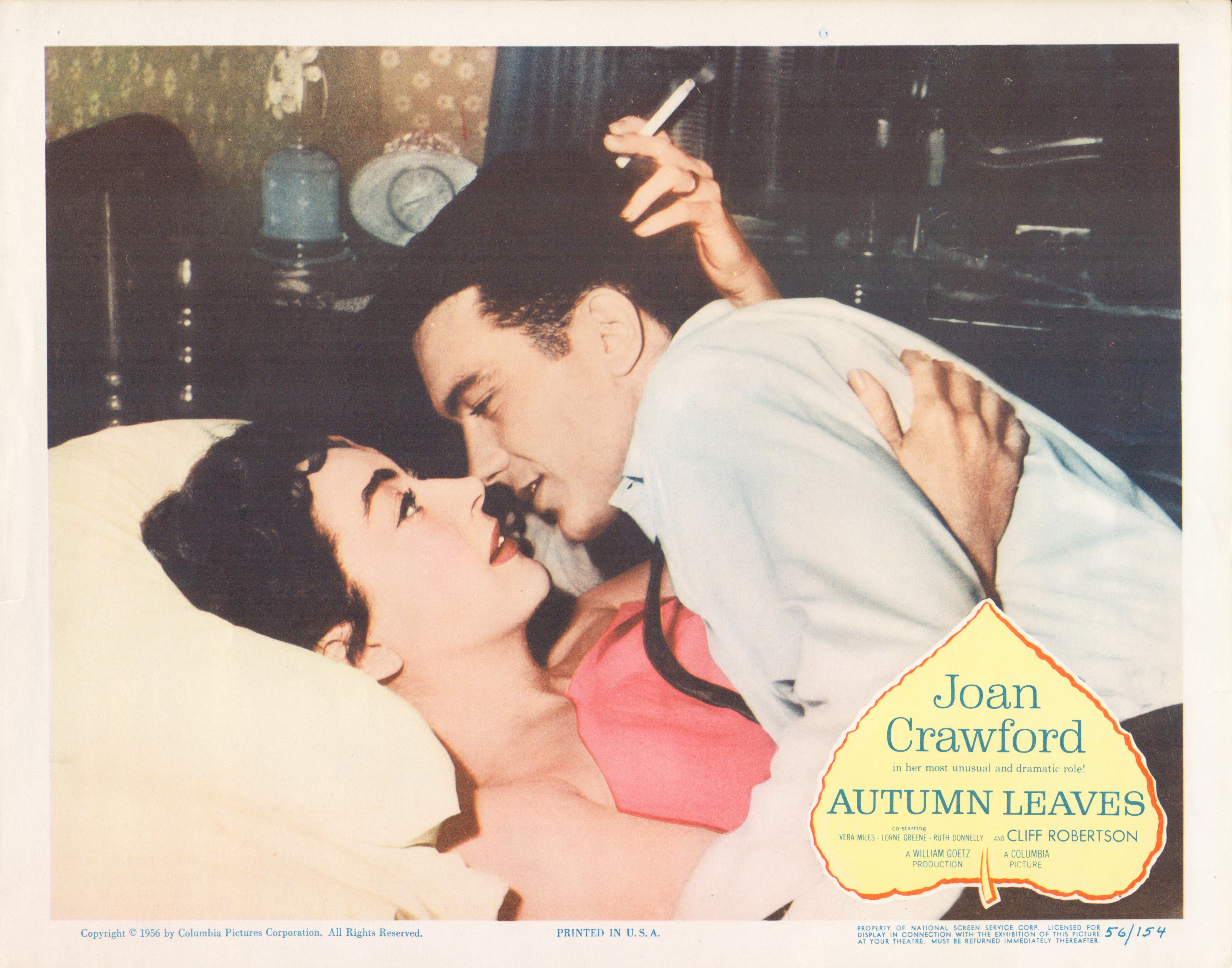 Autumn Leaves 1956 original vintage lobby card