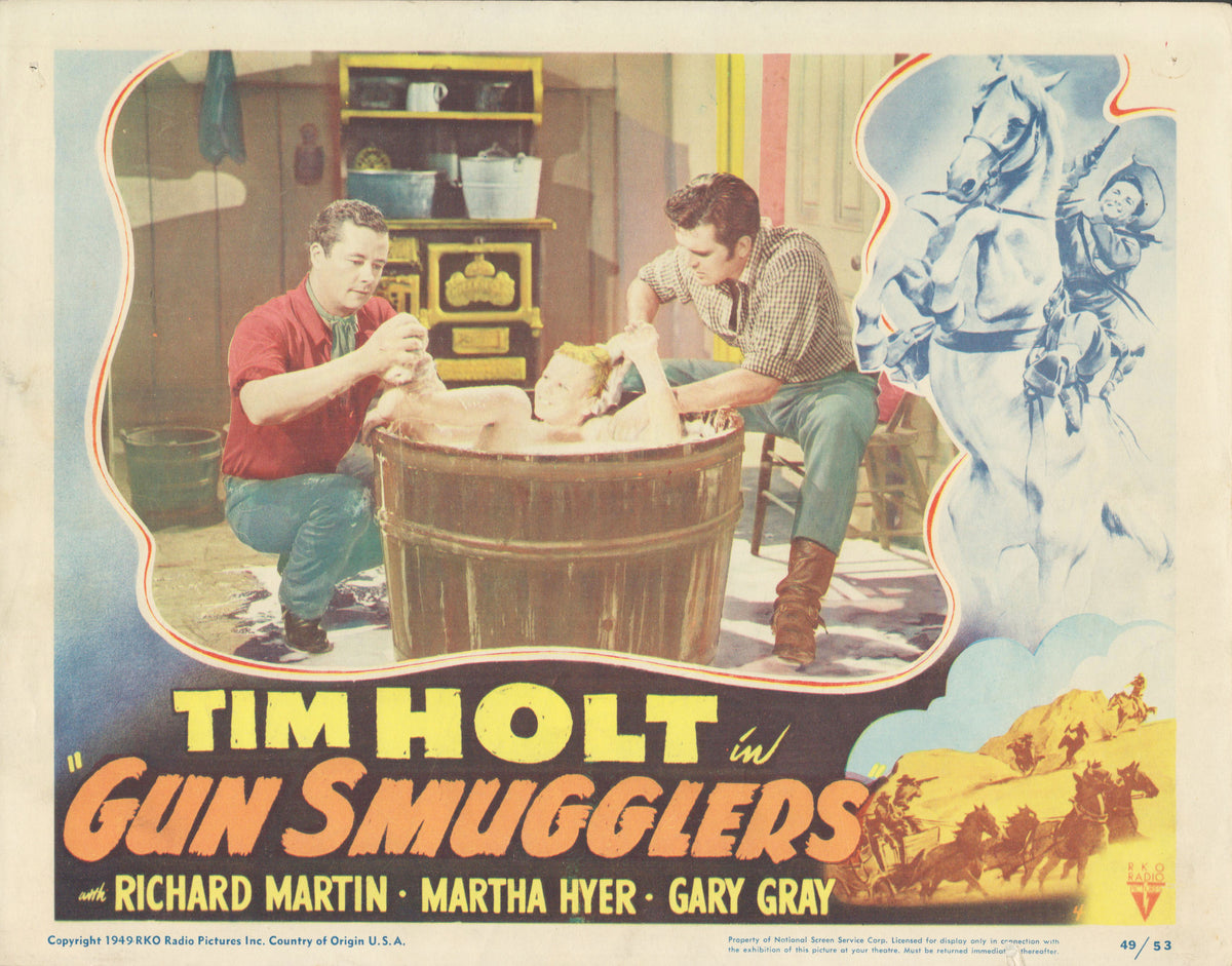 Gun Smugglers 1949 original vintage lobby card