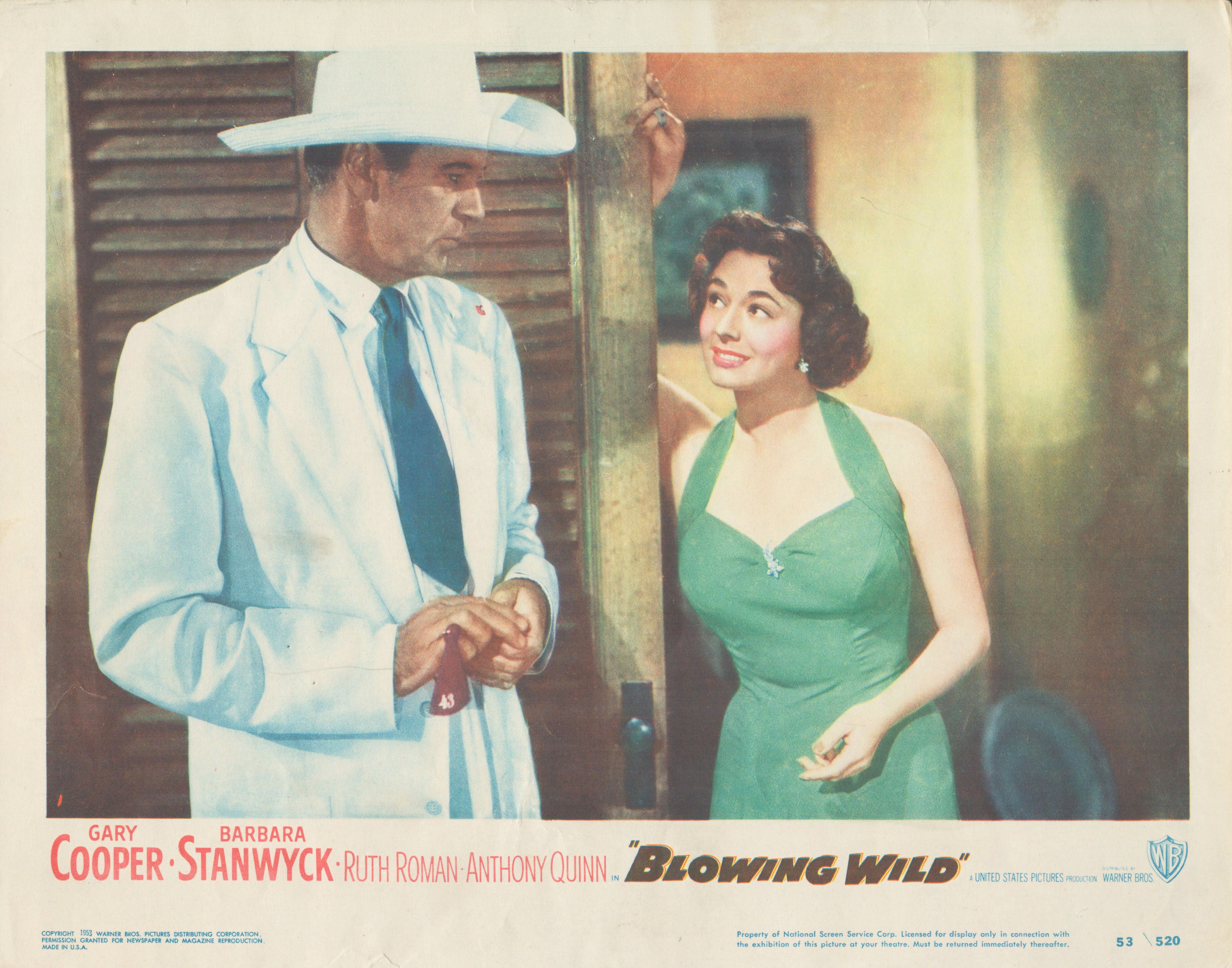 Blowing Wild 1953 original vintage lobby card