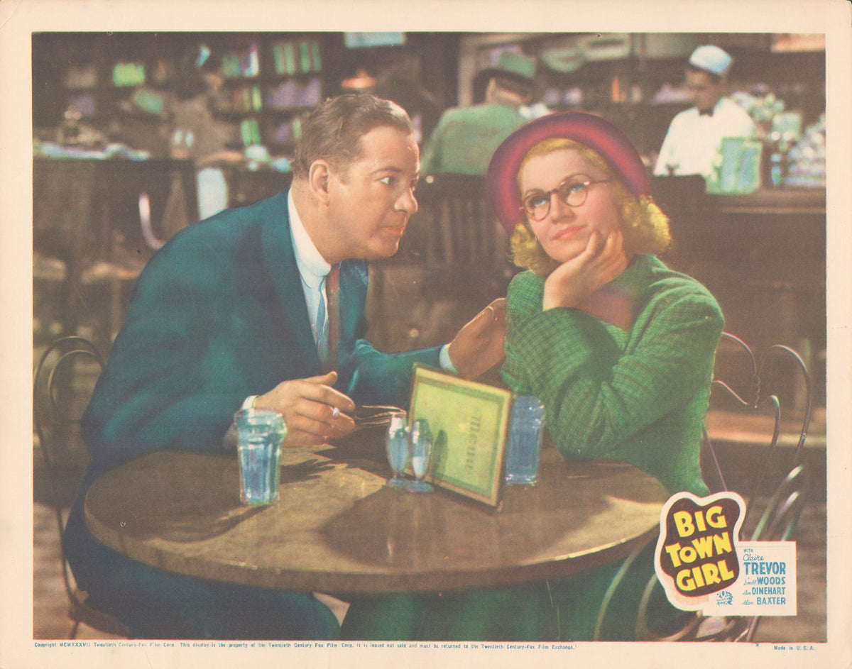 Big Town Girl 1937 original vintage lobby card