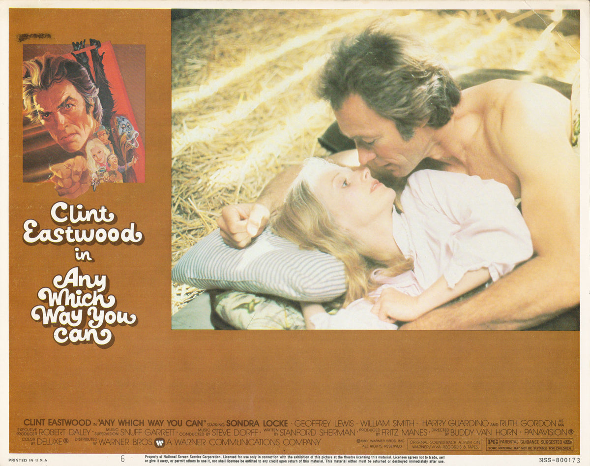 Any Which Way You Can 1980 original vintage lobby card