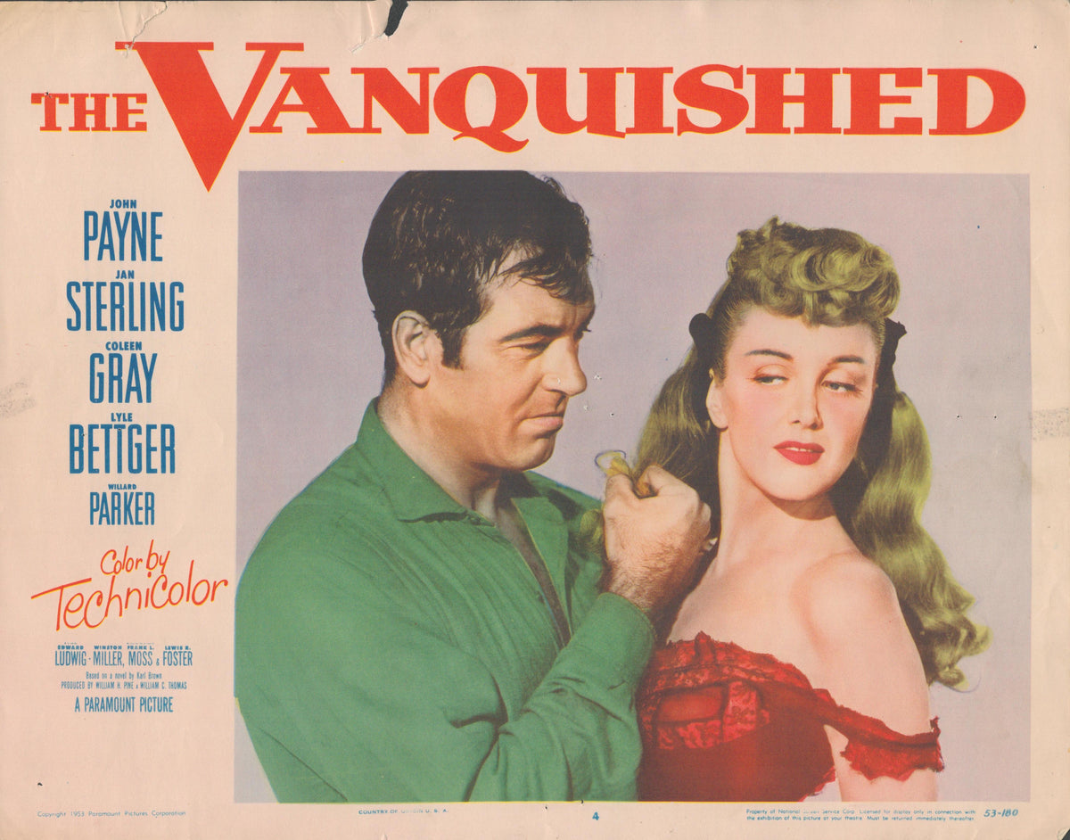 The Vanquished set of 8 original lobby cards