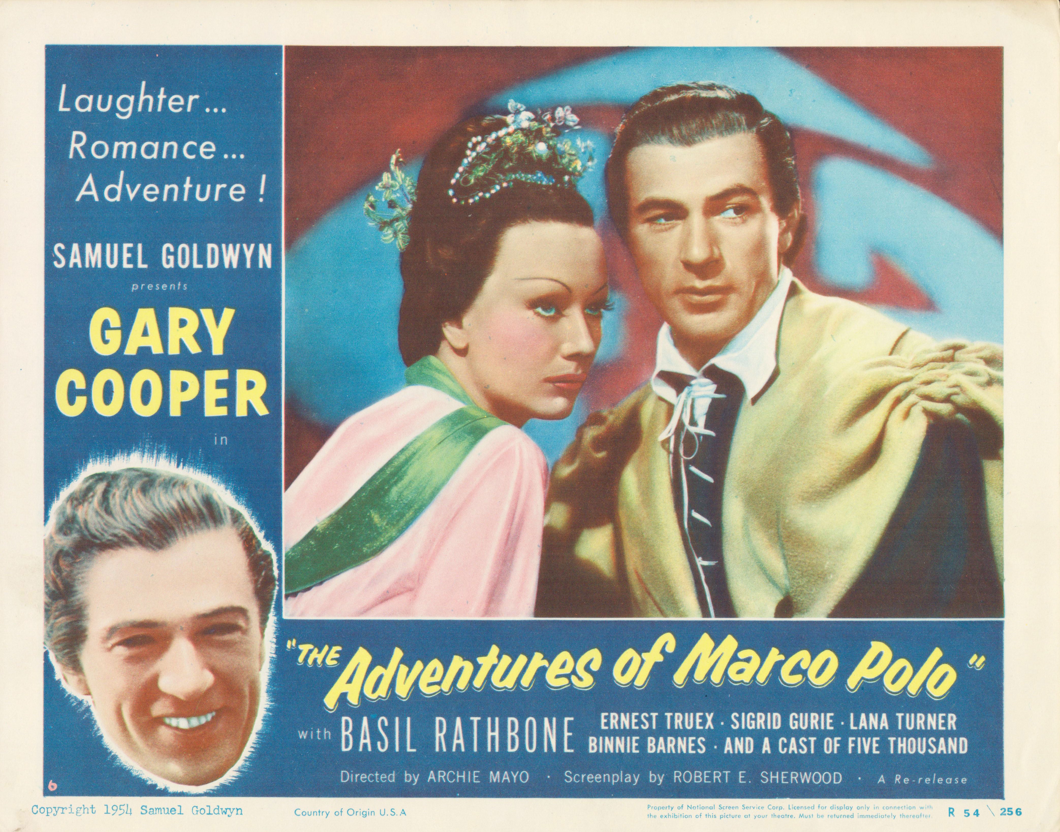 The Adventures of Marco Polo  1954 original vintage lobby card