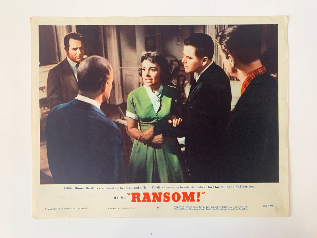 Ransome! original 1956 vintage lobby card