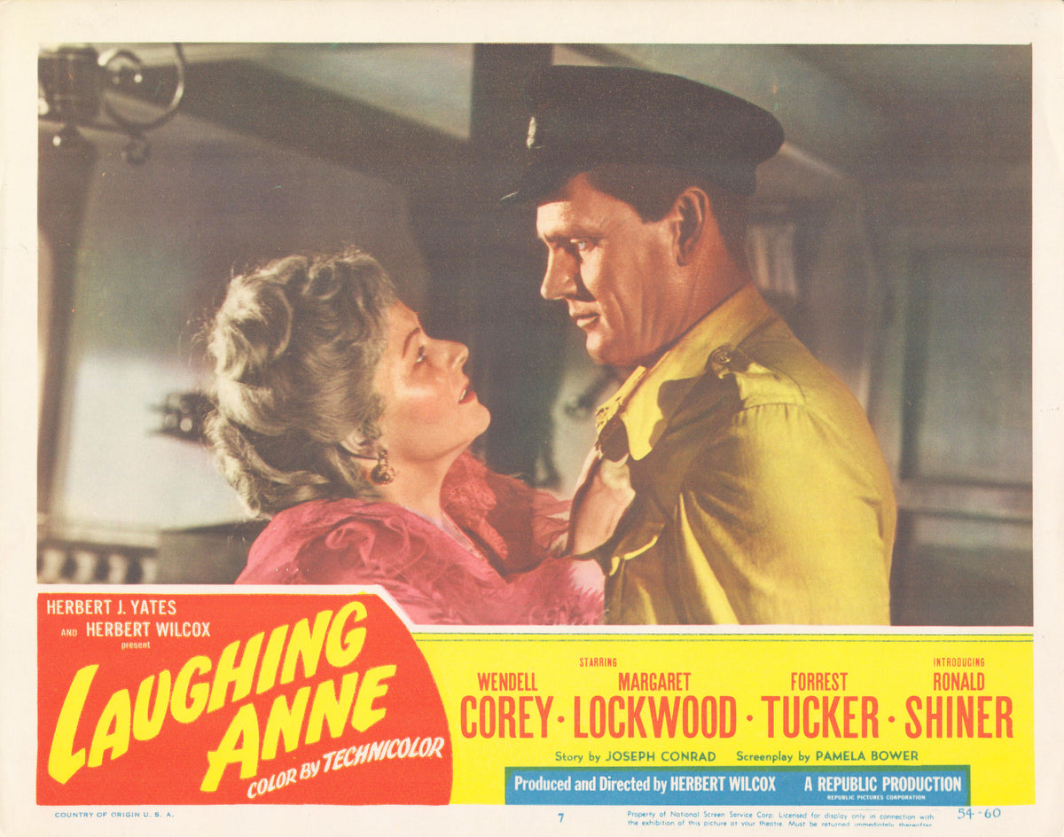 Laughing Anne 1954 original vintage lobby card