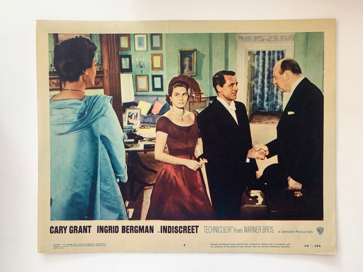 Indiscreet original 1958 vintage lobby card