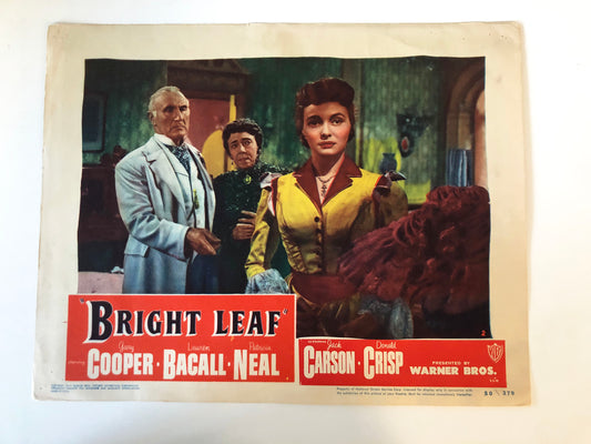 Bright Leaf original 1950 vintage lobby card