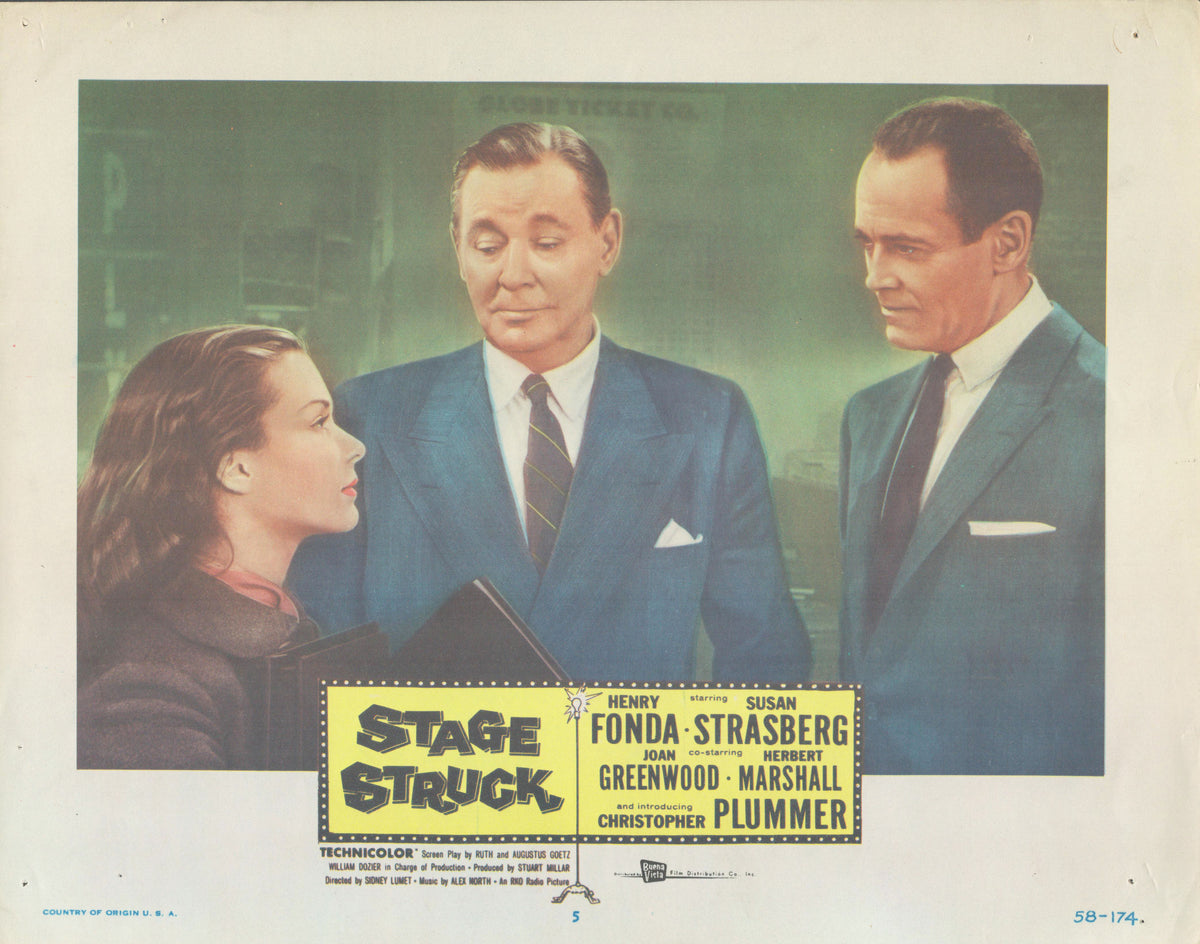 Stage Struck original vintage lobby card