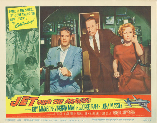 Jet Over the Atlantic 1959 original vintage lobby card