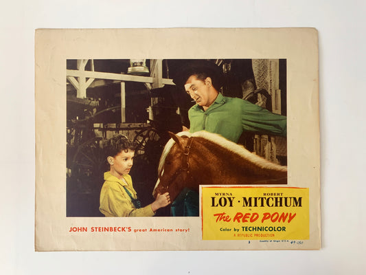 The Red Pony original 1949 vintage lobby card