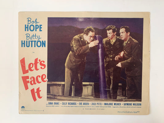 Let's Face It original 1943 vintage lobby card