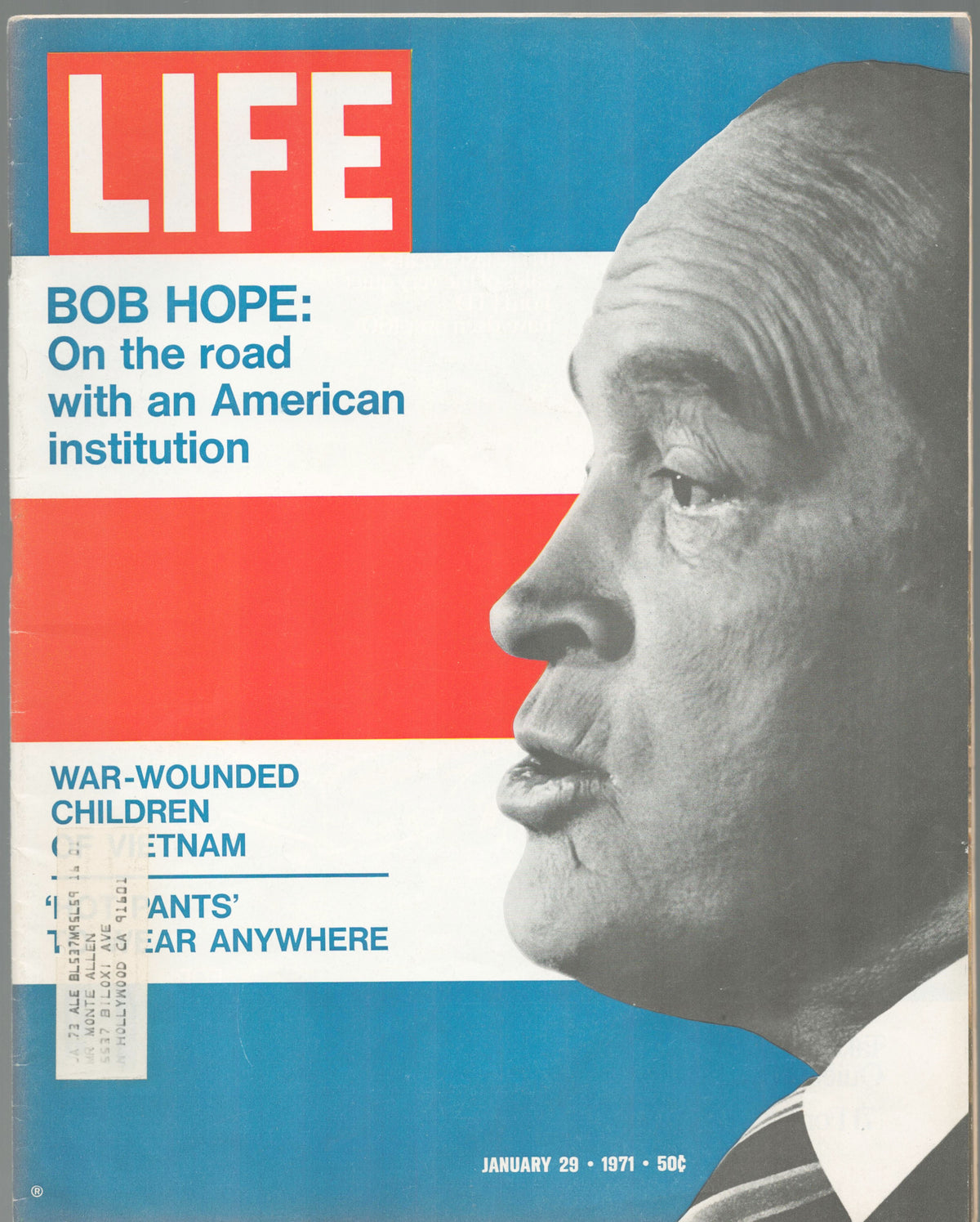 Bob Hope Life Magazine. January 29, 1971