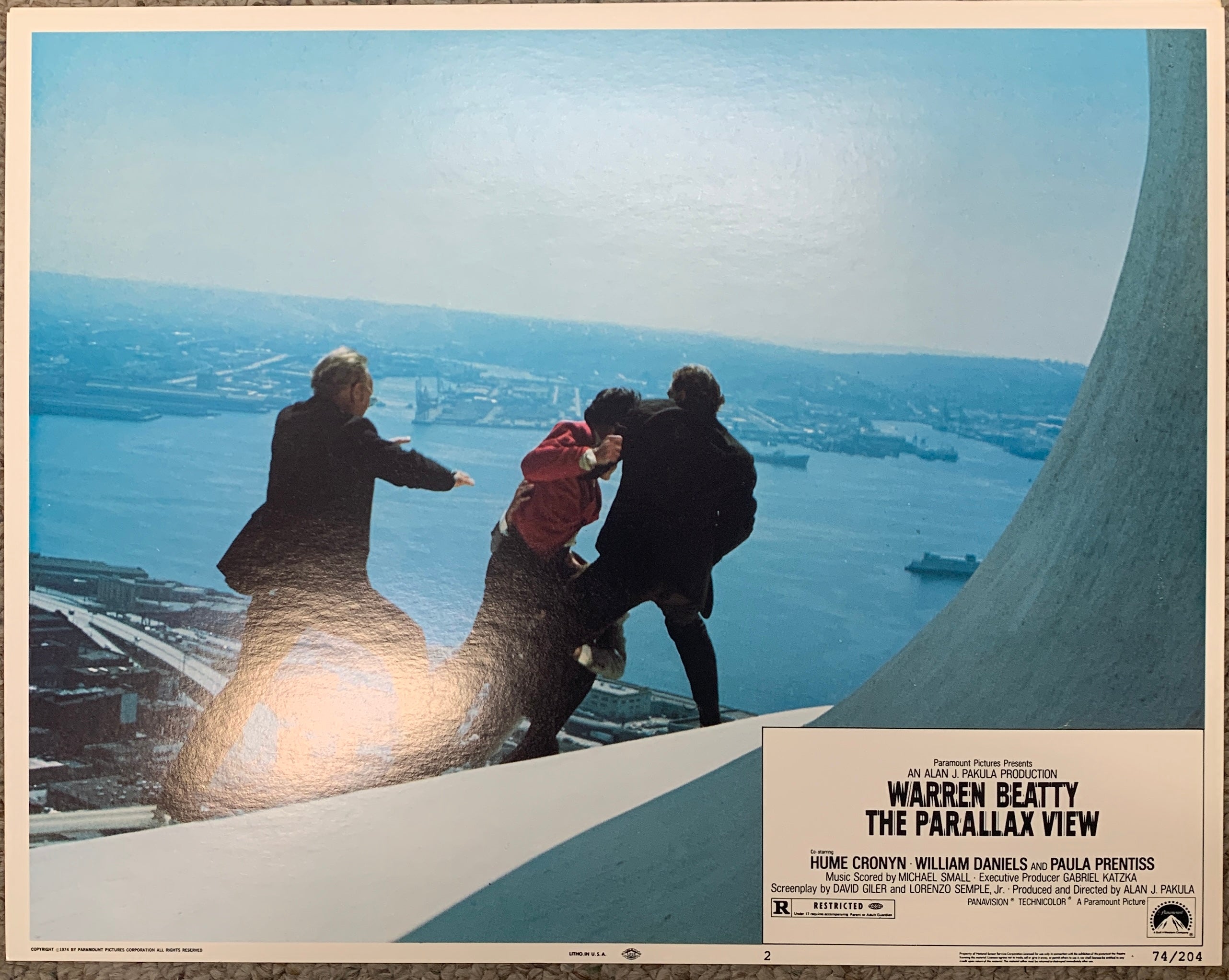 The Parallax View 1974 original lobby card set