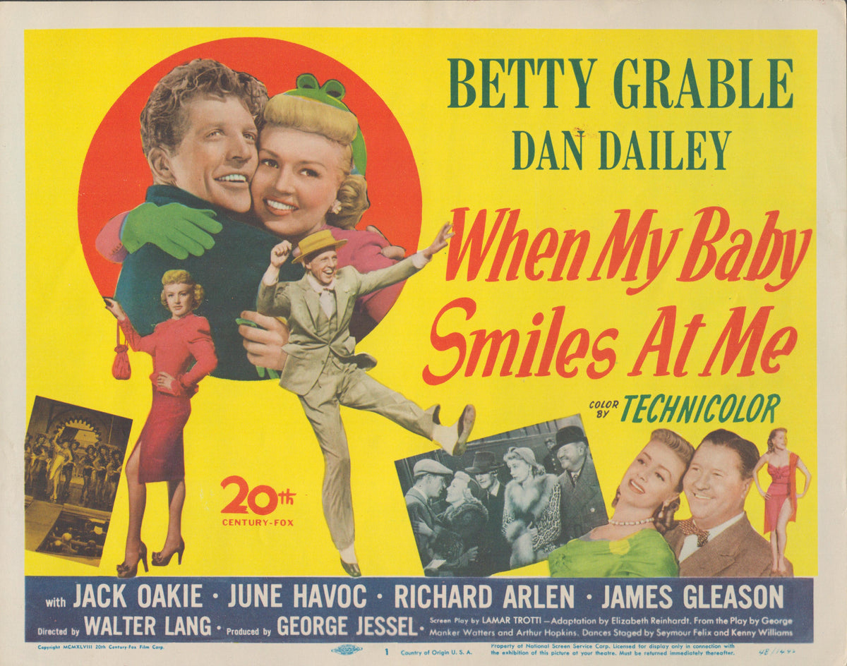 When My Baby Smiles at Me set of 8 original lobby cards