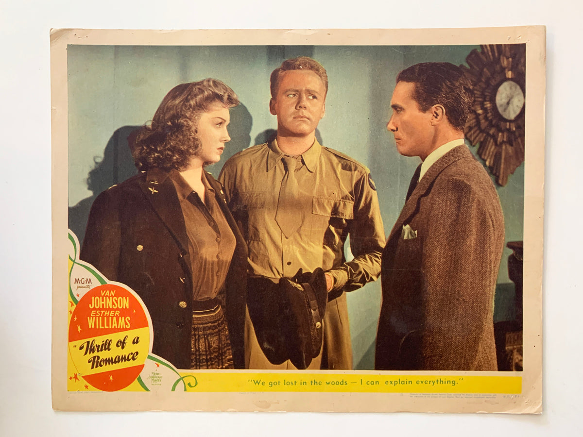 Thrill of a Romance original 1945 vintage lobby card