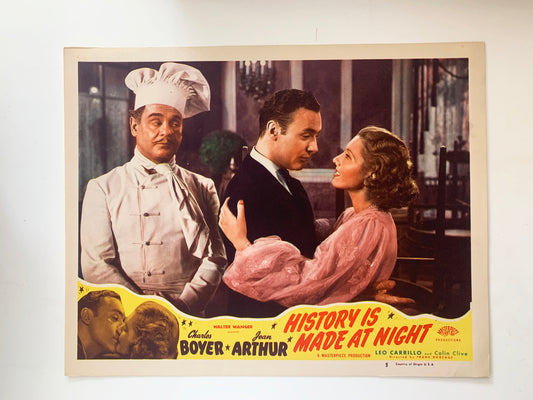 History Is Made at Night 
original 1937 vintage lobby card