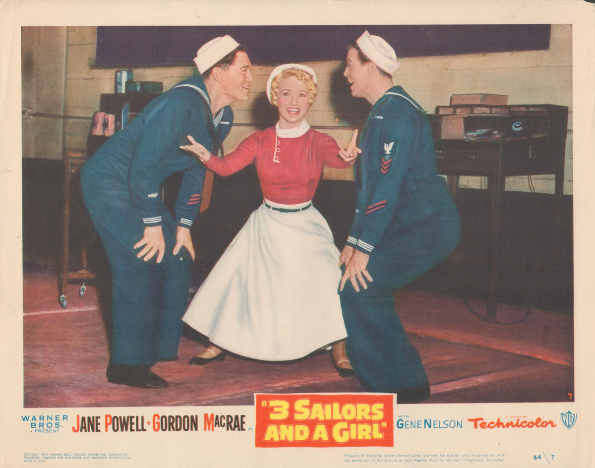 3 Sailors and a Girl set of 8 lobby cards