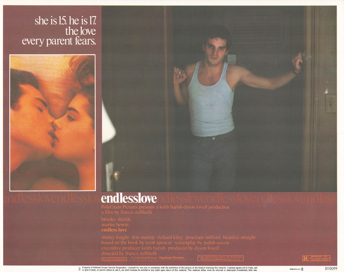 Endless Love 
1981 original vintage lobby card