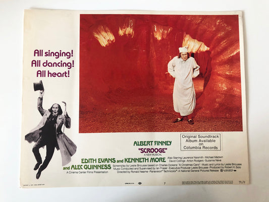 Scrooge original 1970 vintage lobby card