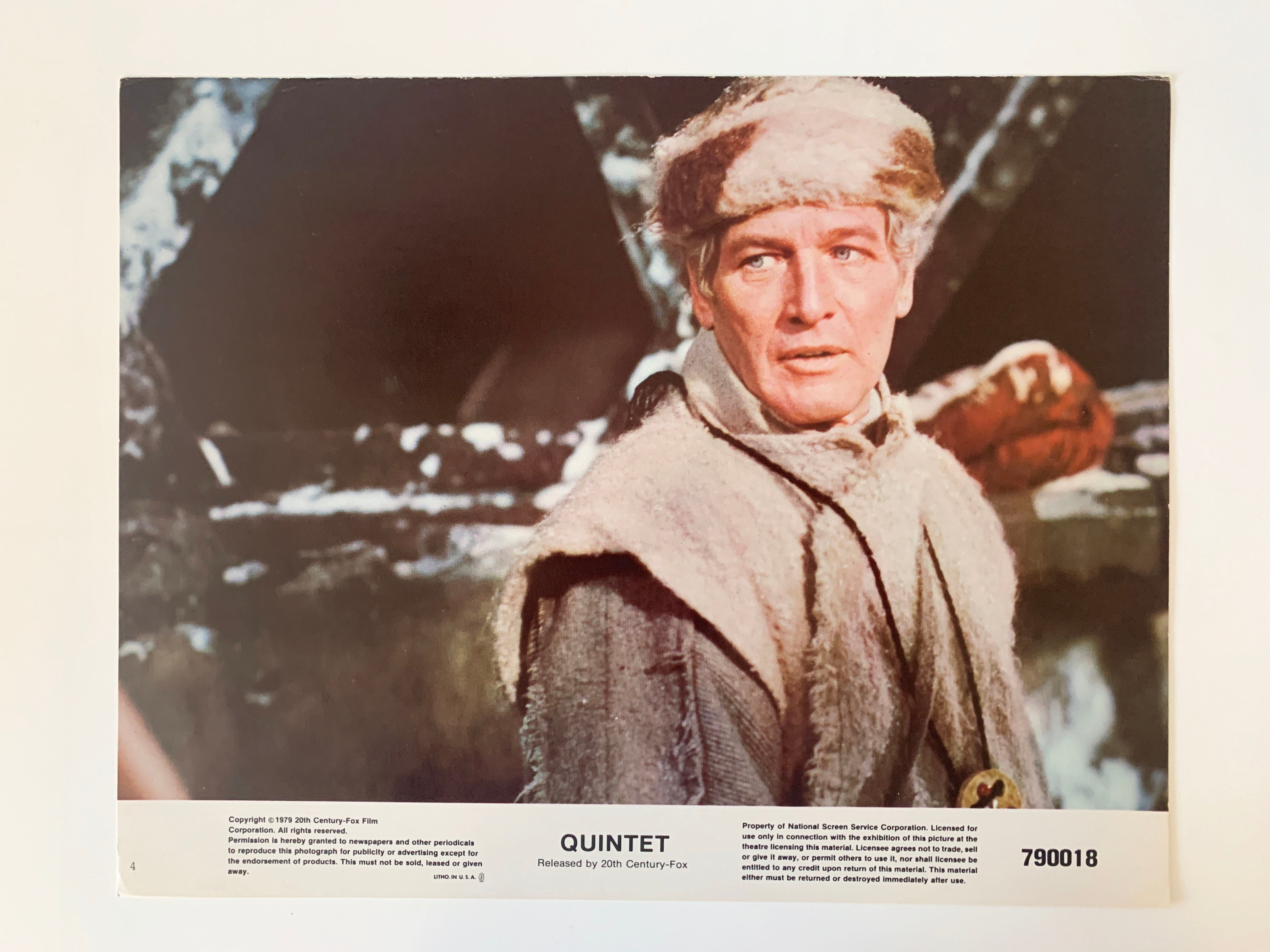 Quintet original 1979 vintage lobby card