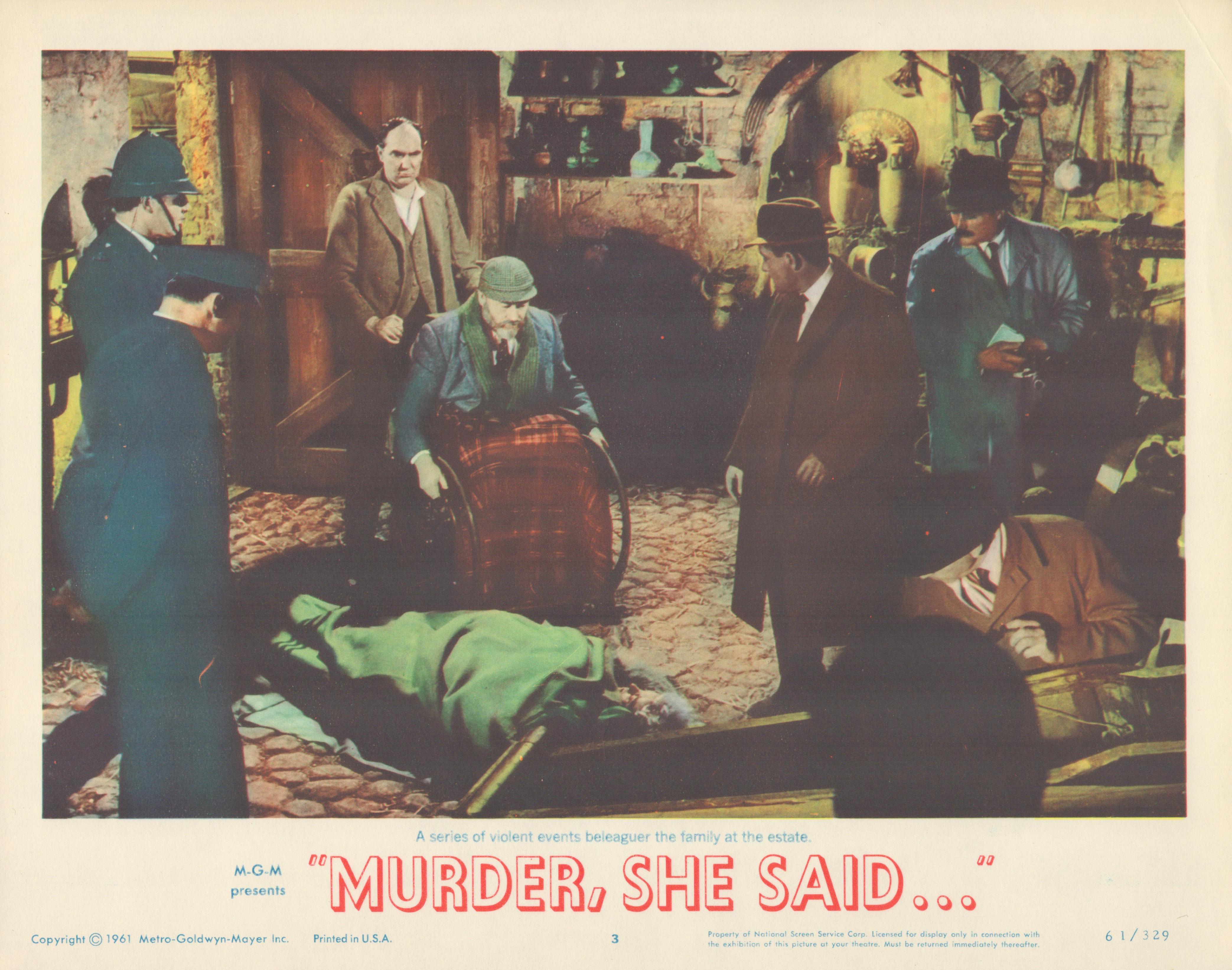 Murder, She Said... set of 8 original lobby cards