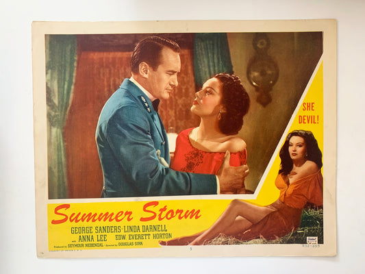 Summer Storm original 1952R vintage lobby card