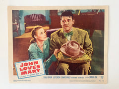 John Loves Mary original 1994 vintage lobby card