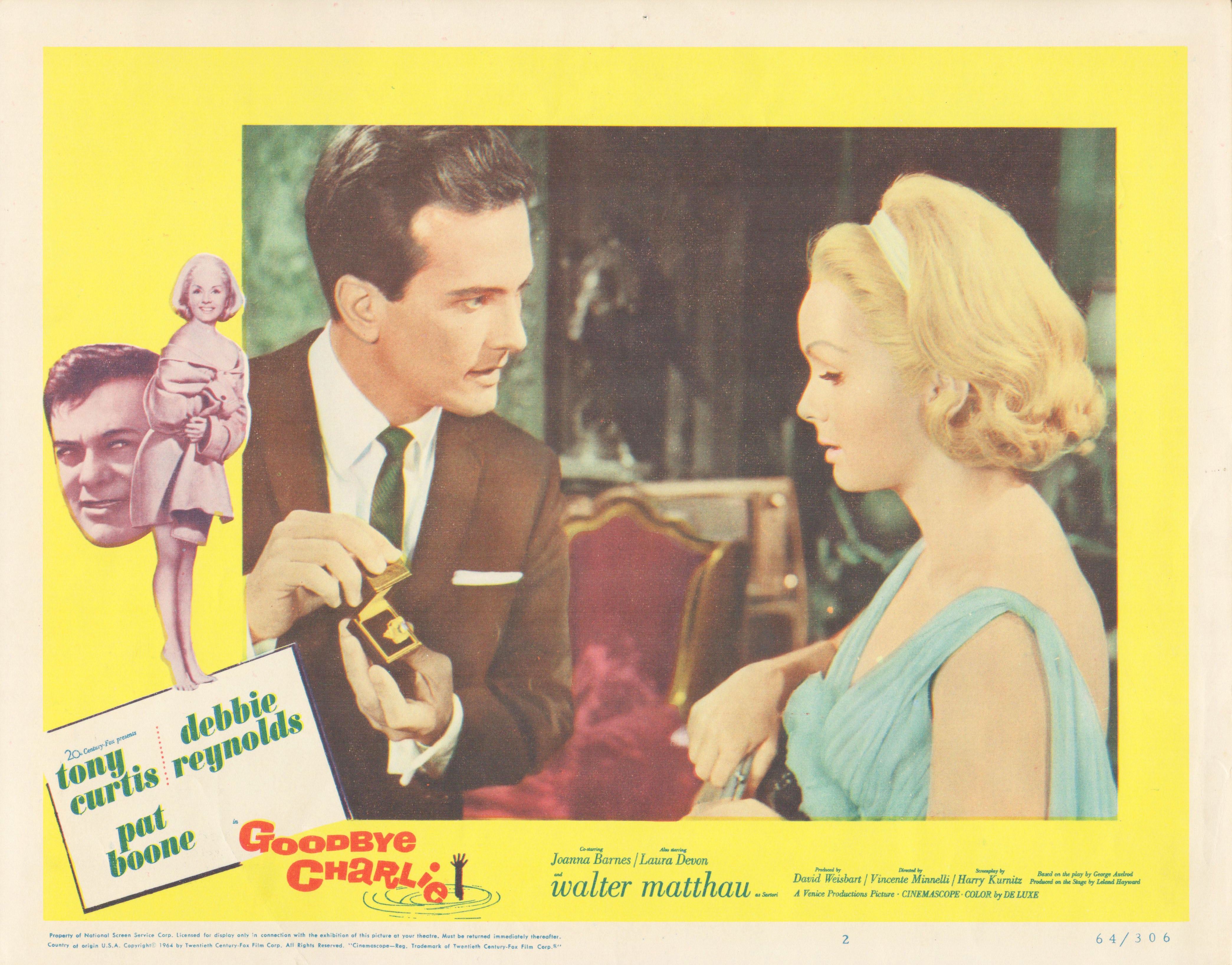 Goodbye Charlie 1964 original vintage lobby card