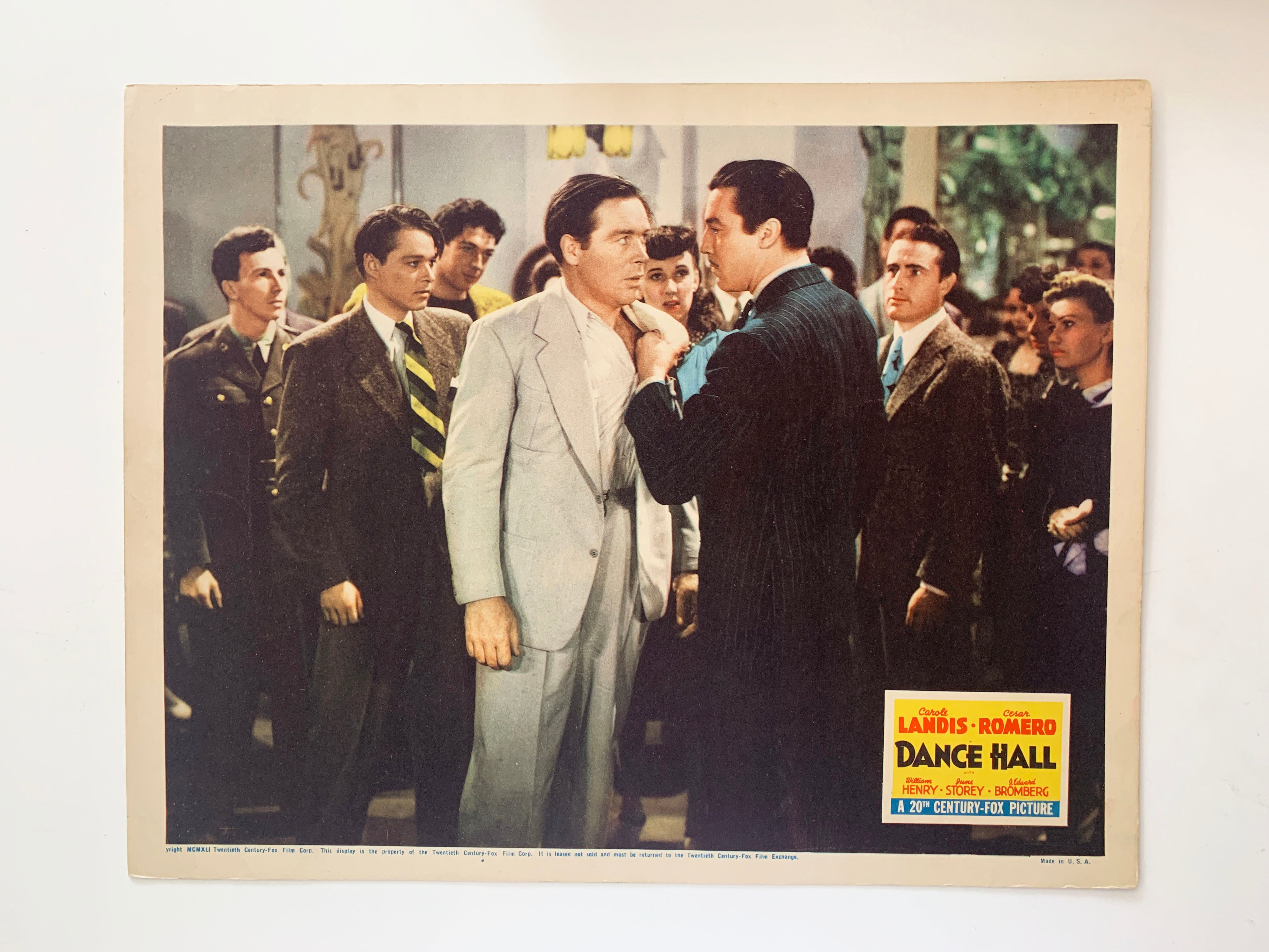 Dance Hall original 1941 vintage lobby card