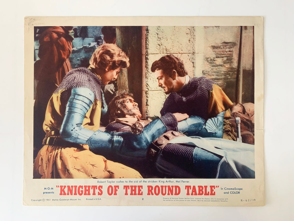 Knights of the Round Table original 1954 vintage lobby card