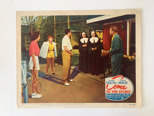 Come to the Stable original 1949 vintage lobby card