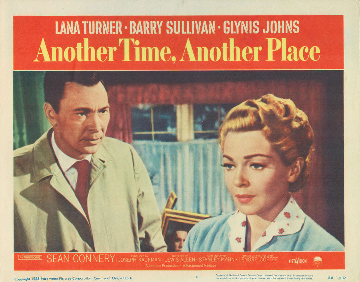 Another Time, Another Place 1958 original vintage lobby card