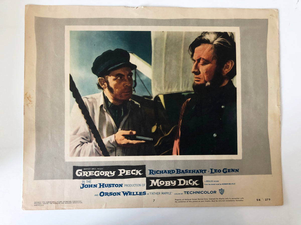 Moby Dick original 1956 vintage lobby card