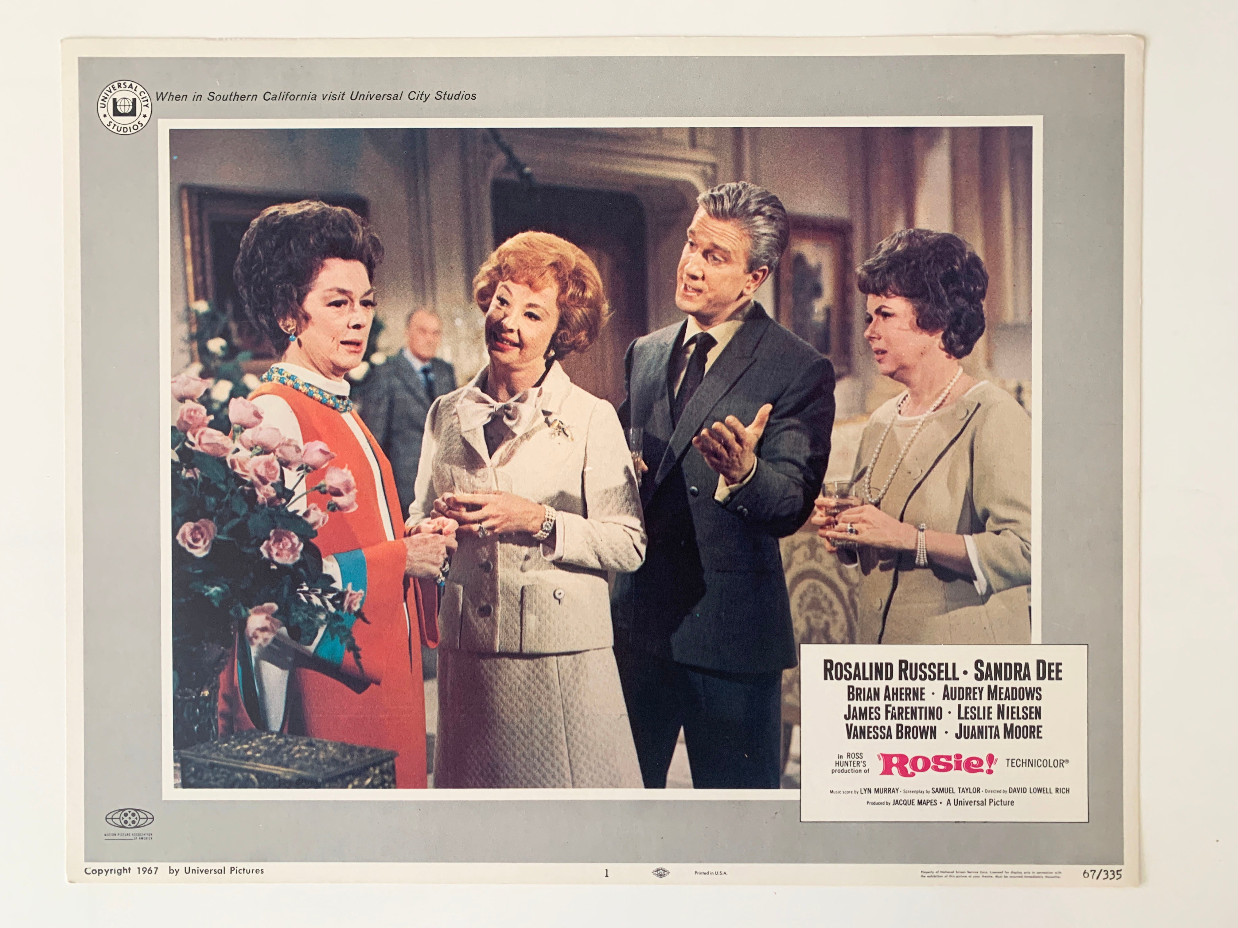 Rosie! original 1967 vintage lobby card