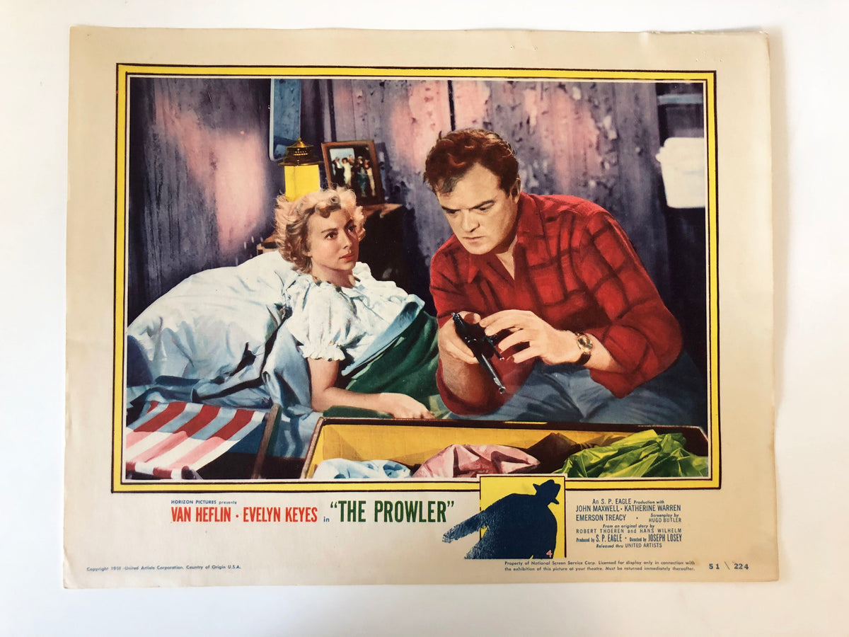 The Prowler original 1951 vintage lobby card