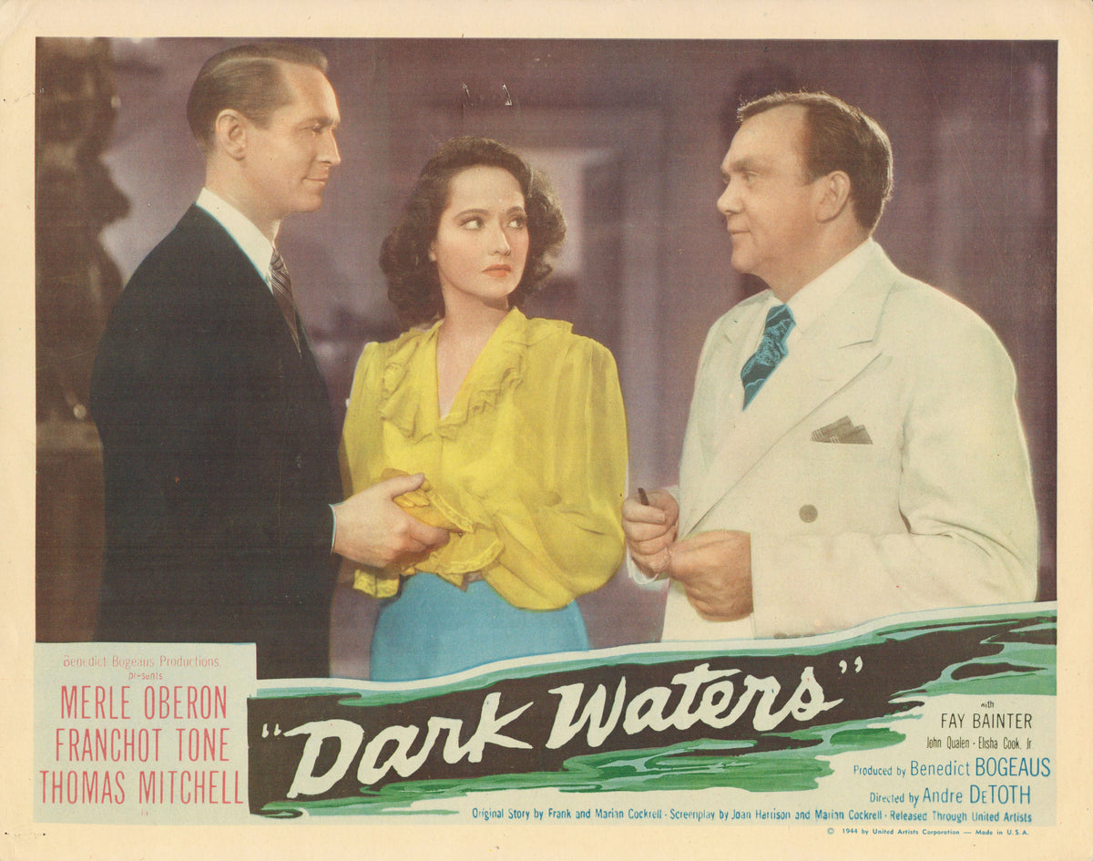 Dark Waters 1944 original vintage lobby card