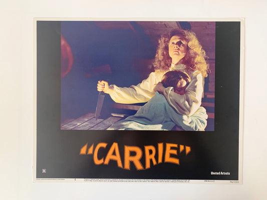 Carrie original 1976 vintage lobby card