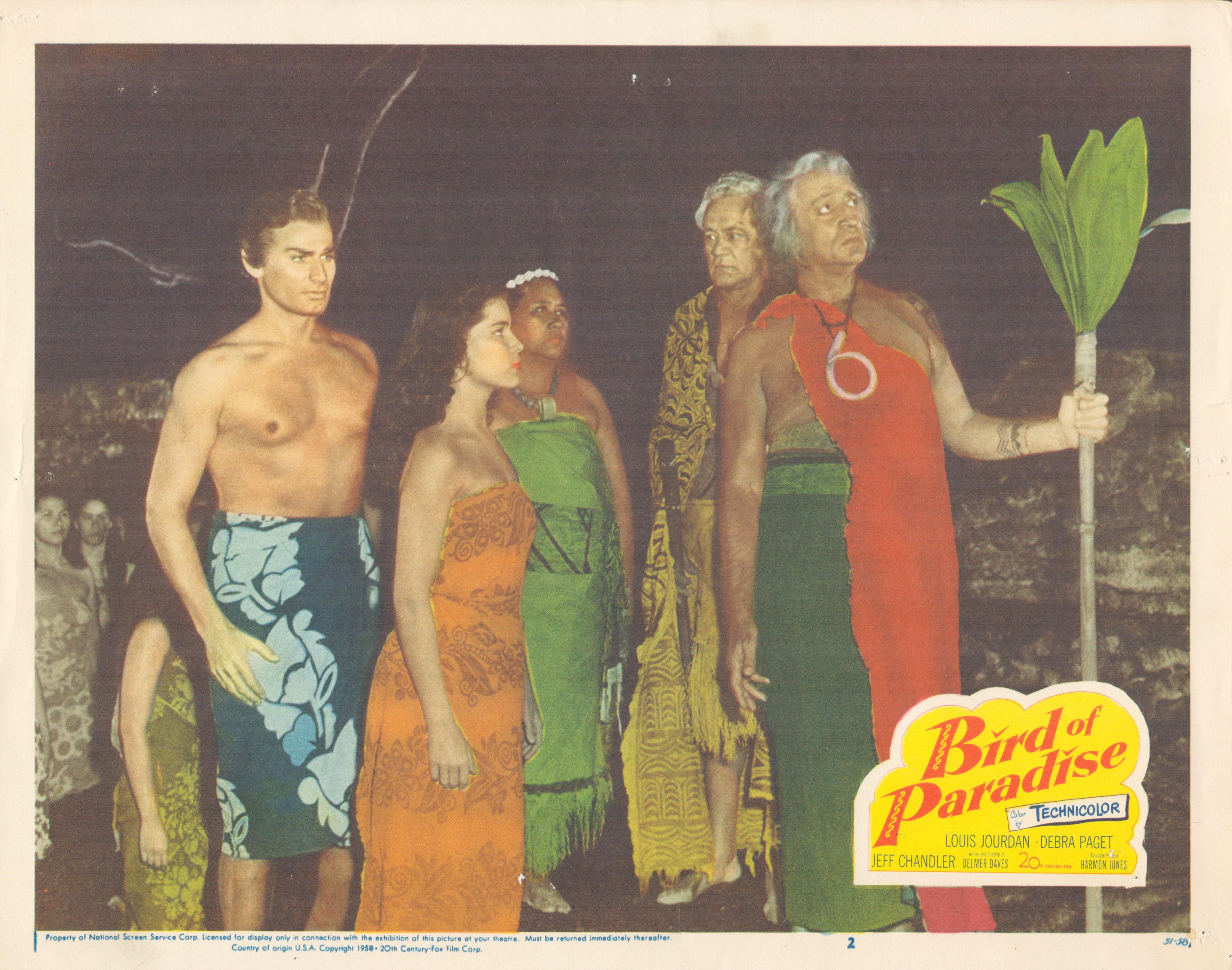 Bird of Paradise 1950 original vintage lobby card