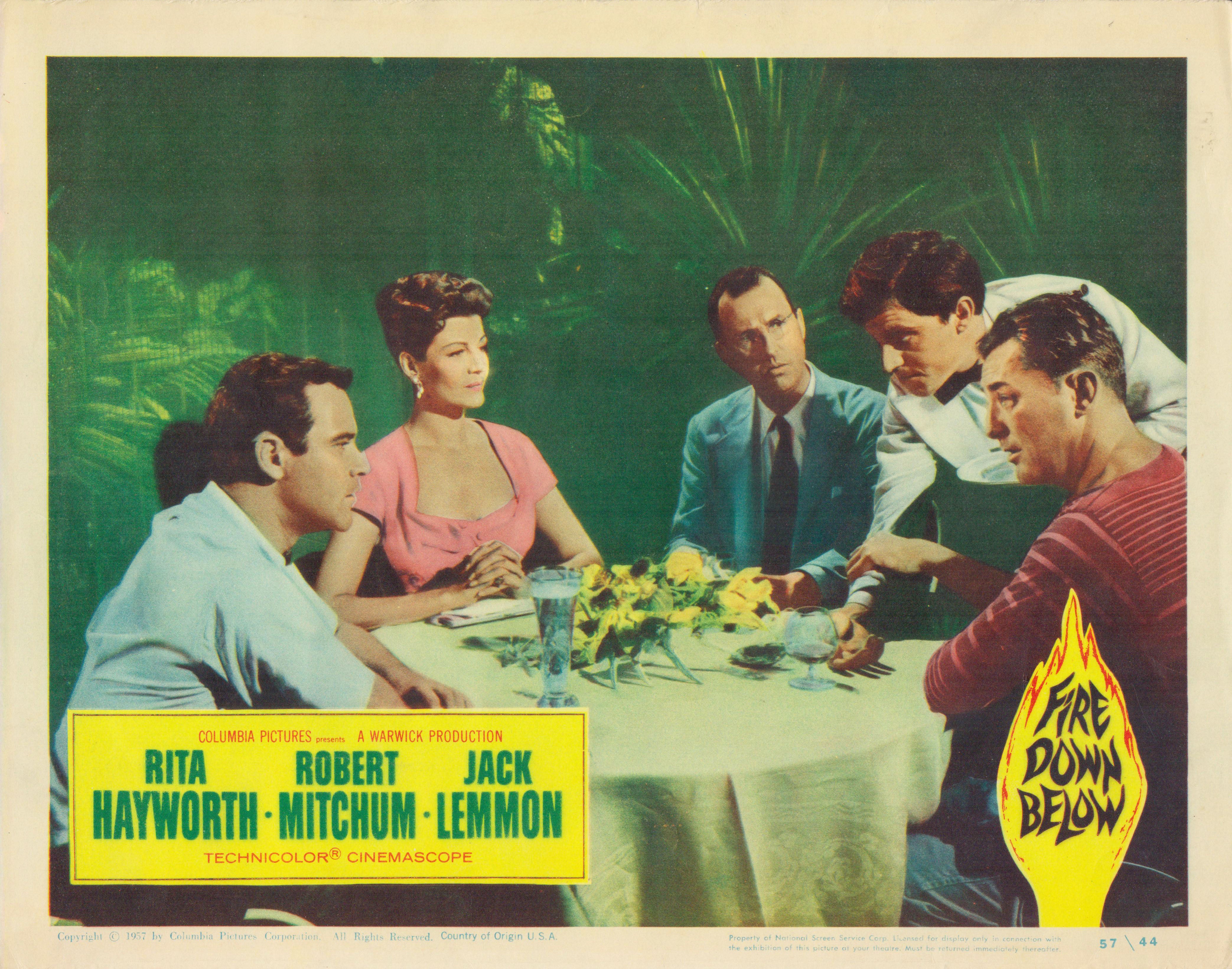 Fire Down Below 1957 original vintage lobby card