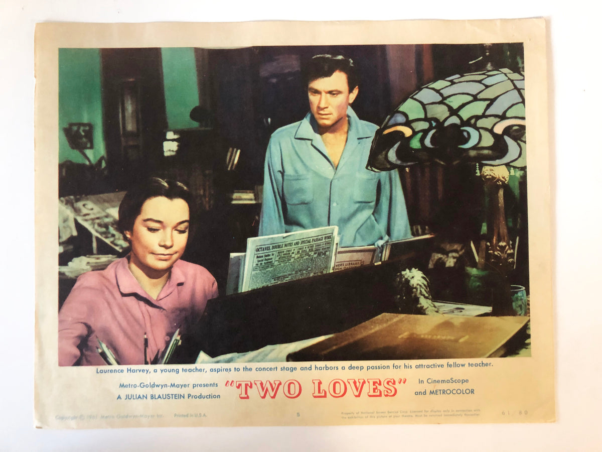 Two Loves original 1961 vintage lobby card