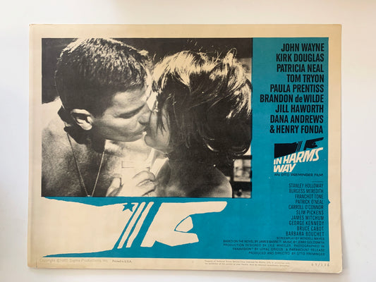 In Harm's Way original 1965 vintage lobby card