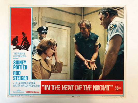 In the Heat of the Night original 1967 vintage lobby card