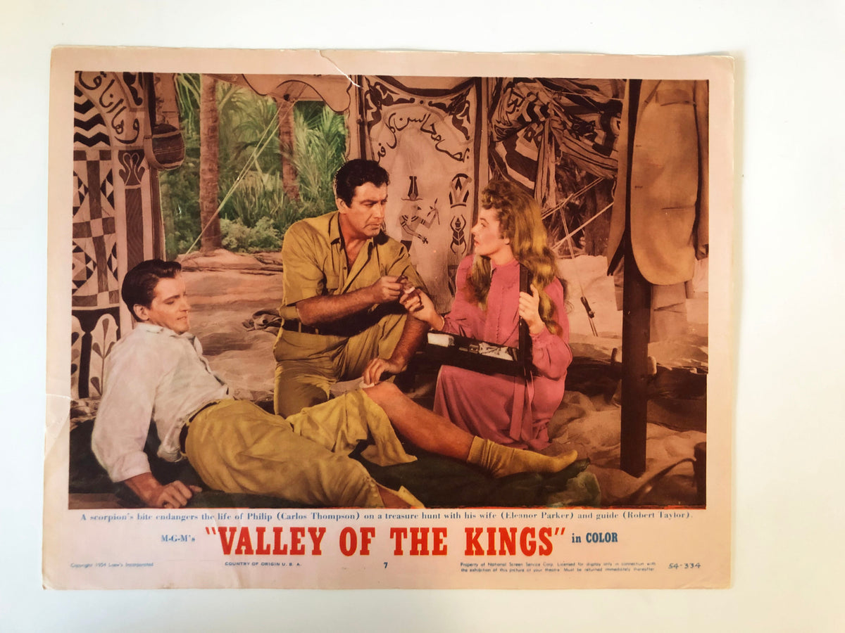 Valley of the Kings original 1954 vintage lobby card 