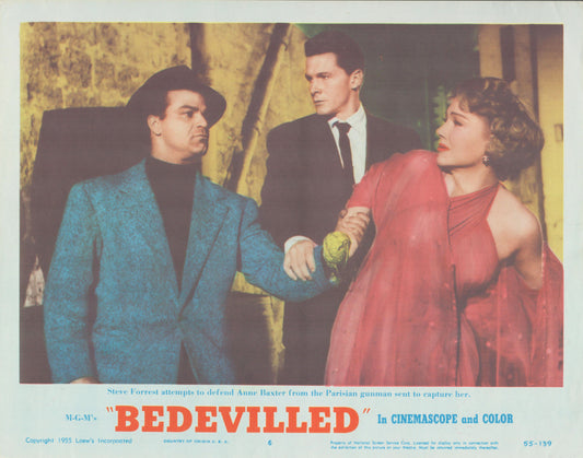 Bedevilled 1955 original vintage lobby card