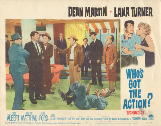 Who's Got the Action? set of 8 original lobby cards