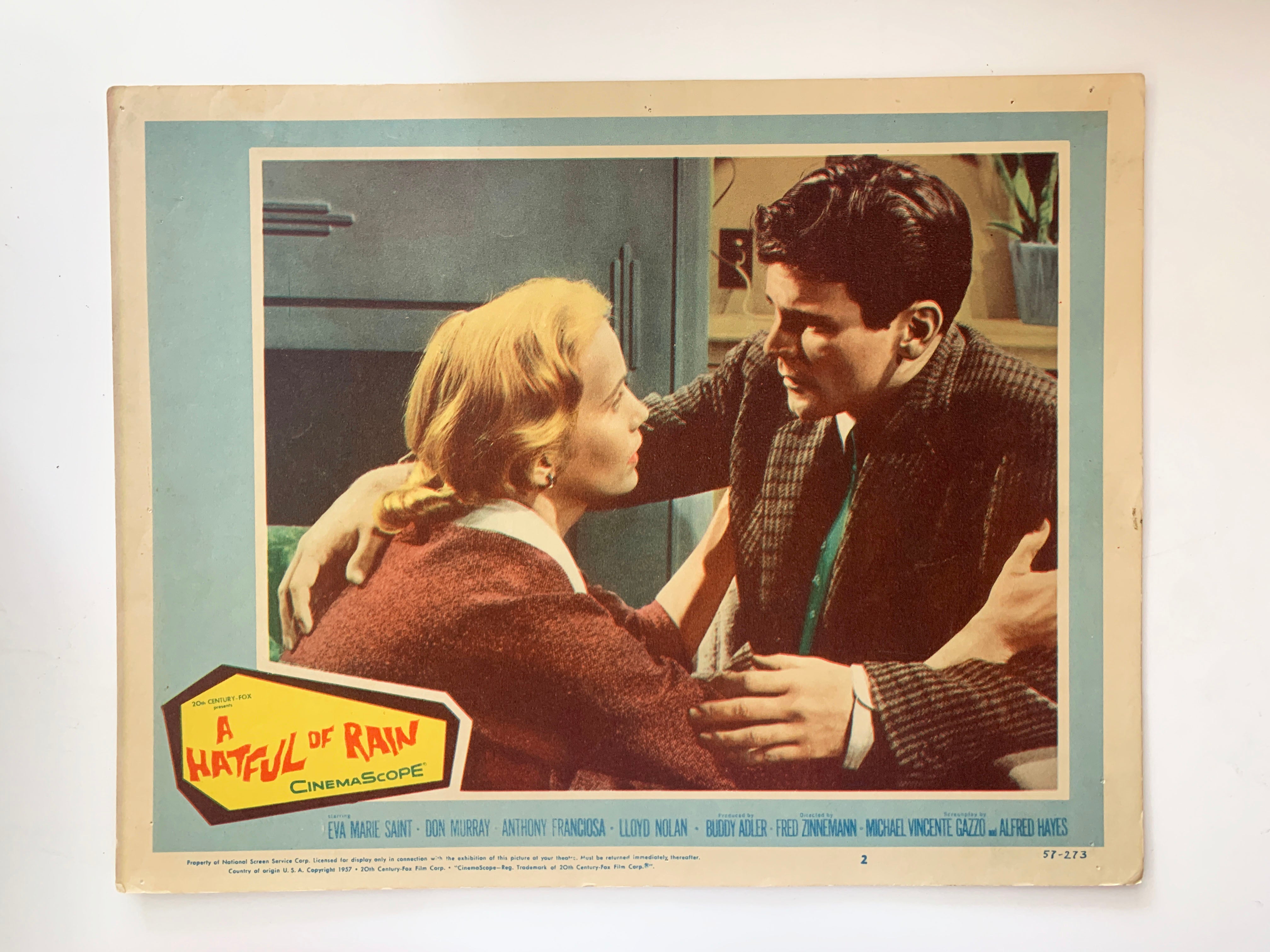 A Hatful of Rain original 1957 vintage lobby card