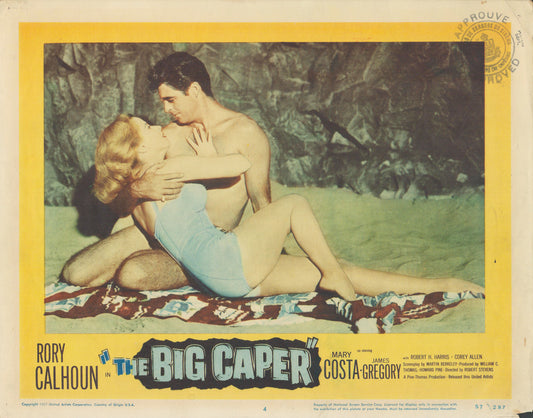 The Big Caper 1957 original vintage lobby card