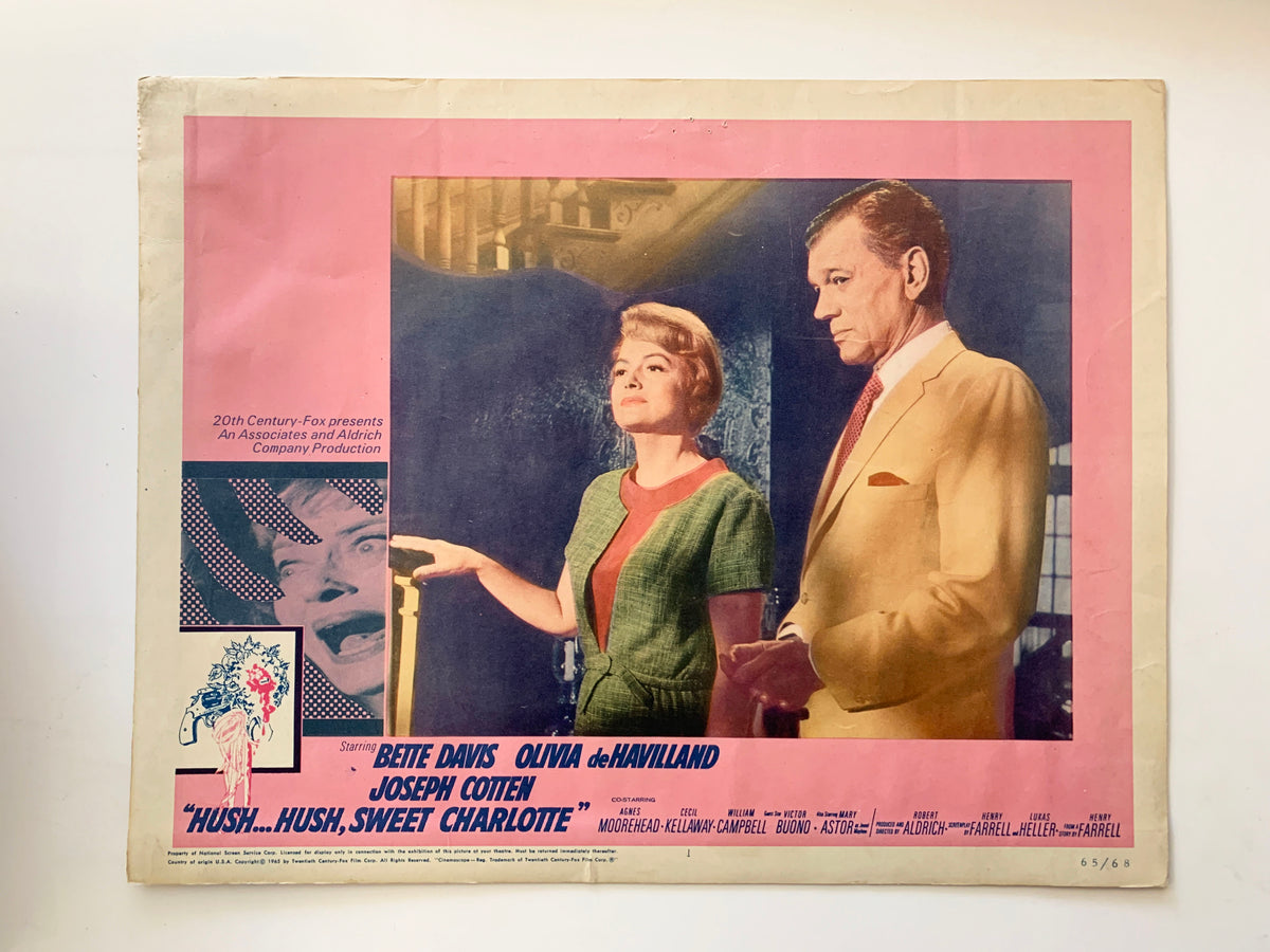 Hush...Hush, Sweet Charlotte original 1965 vintage lobby card